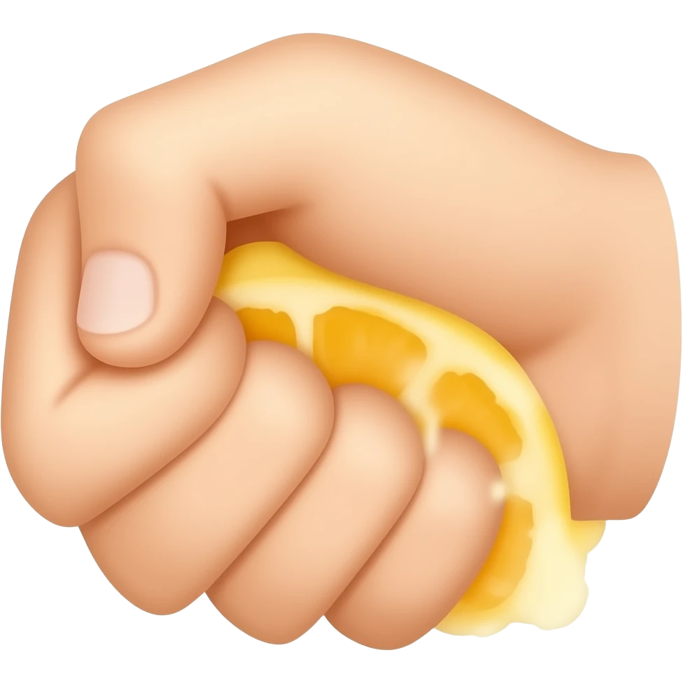 squeezing fruit emoji
