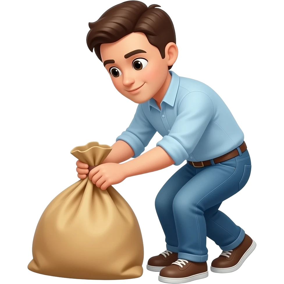 I put down my bag emoji