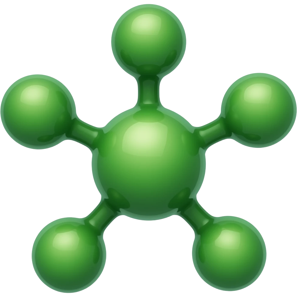 green molecule emoji