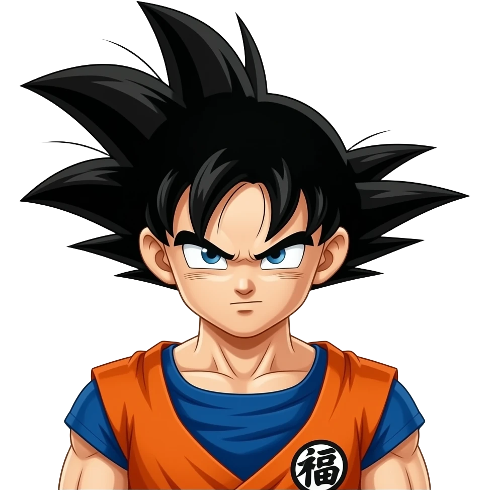 Goku qui fait un kameamea emoji