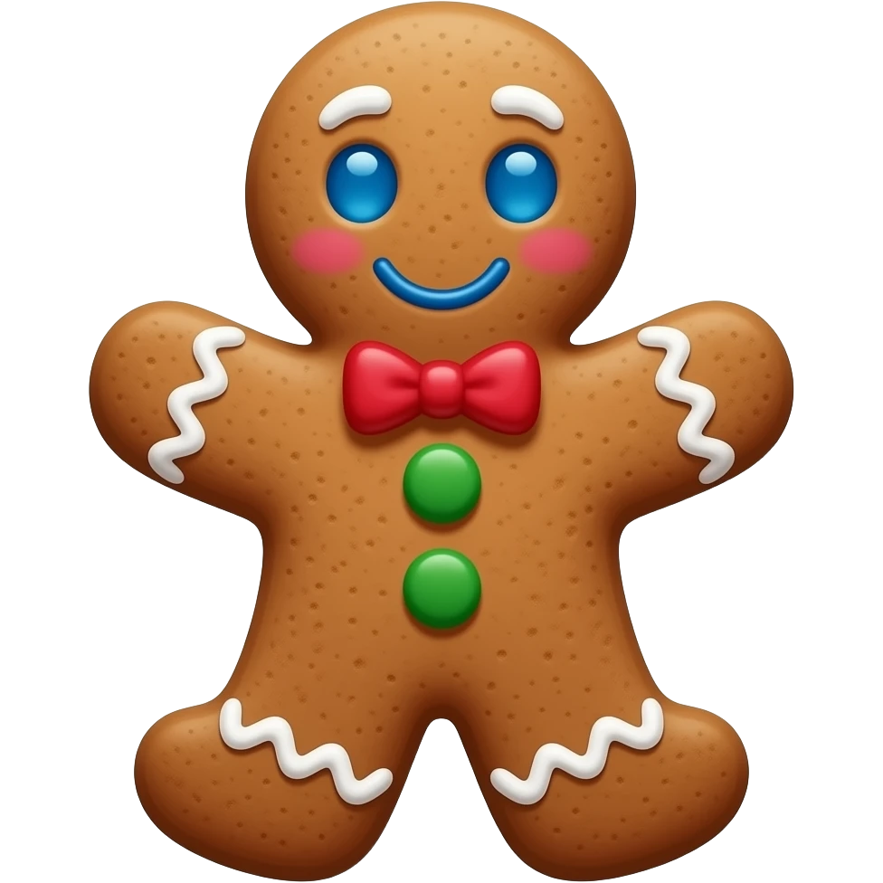 robo-gingerbread emoji