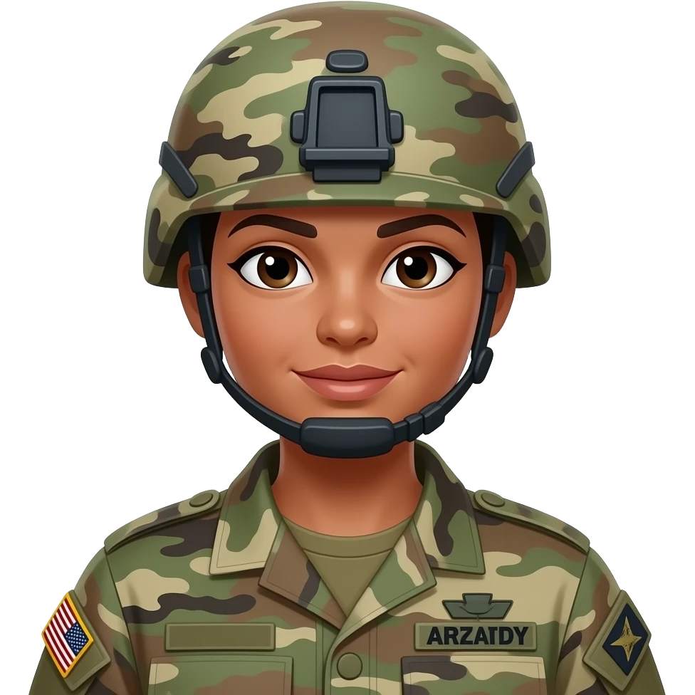 Female soldier emoji