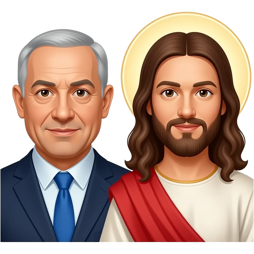 netanyahu jesus emoji