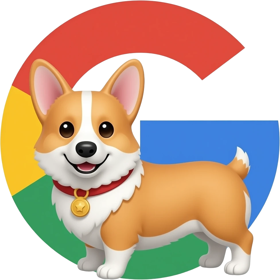 Corgi on google emoji