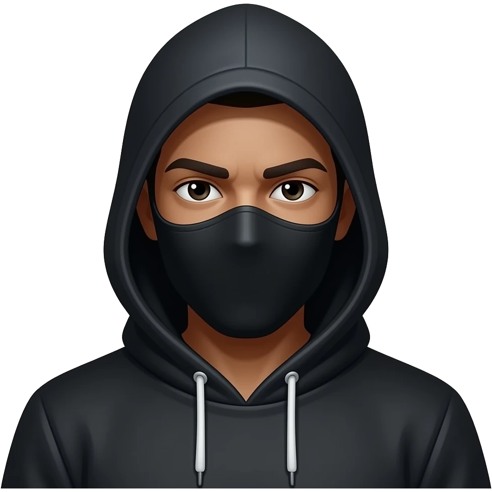 Thief. Half body emoji
