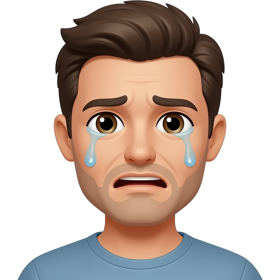 парень плачет emoji