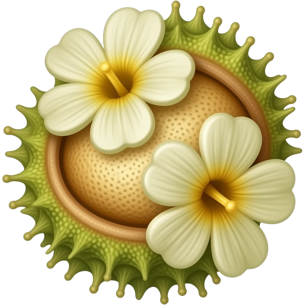нарисуй цветы каштана emoji
