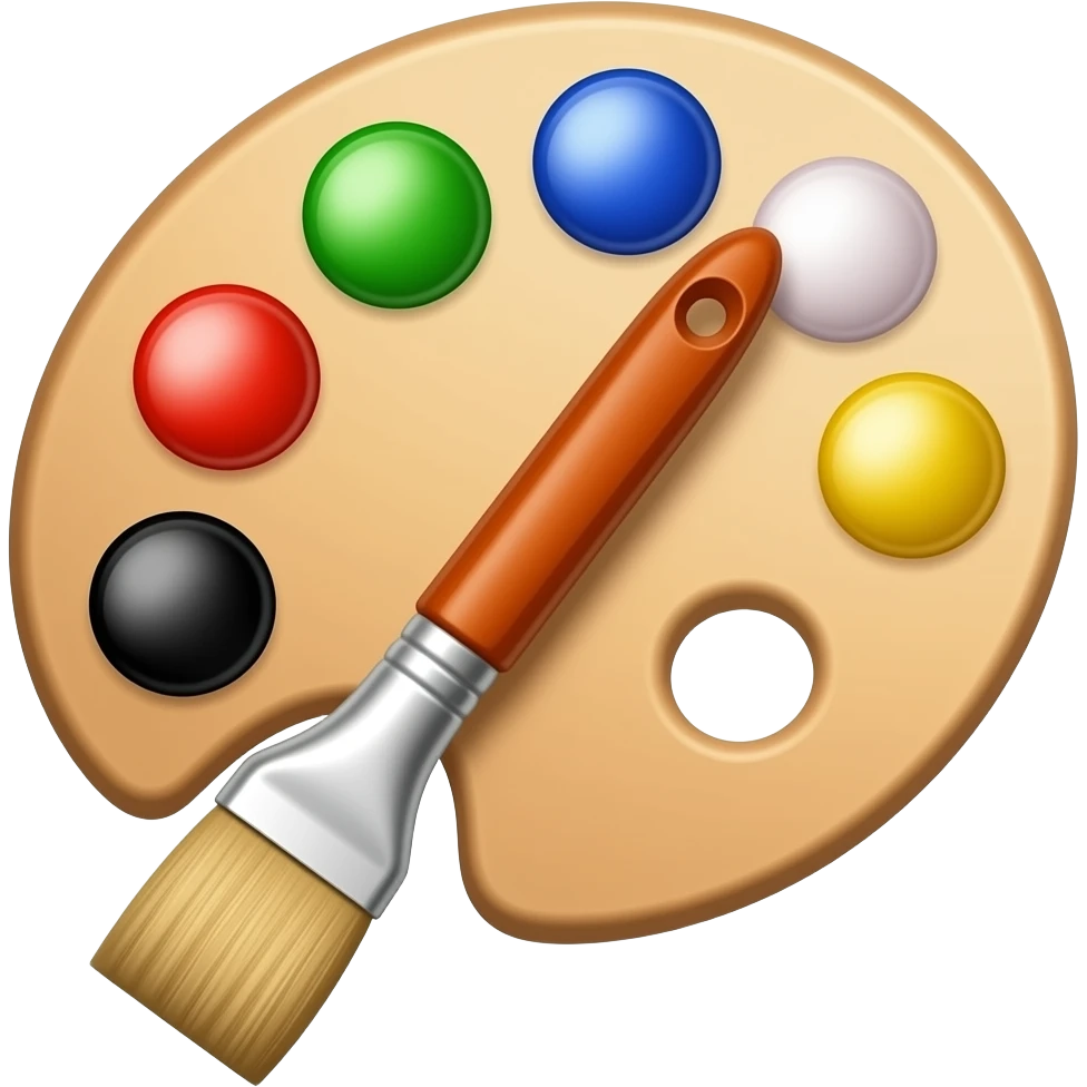 Palette e pennello emoji