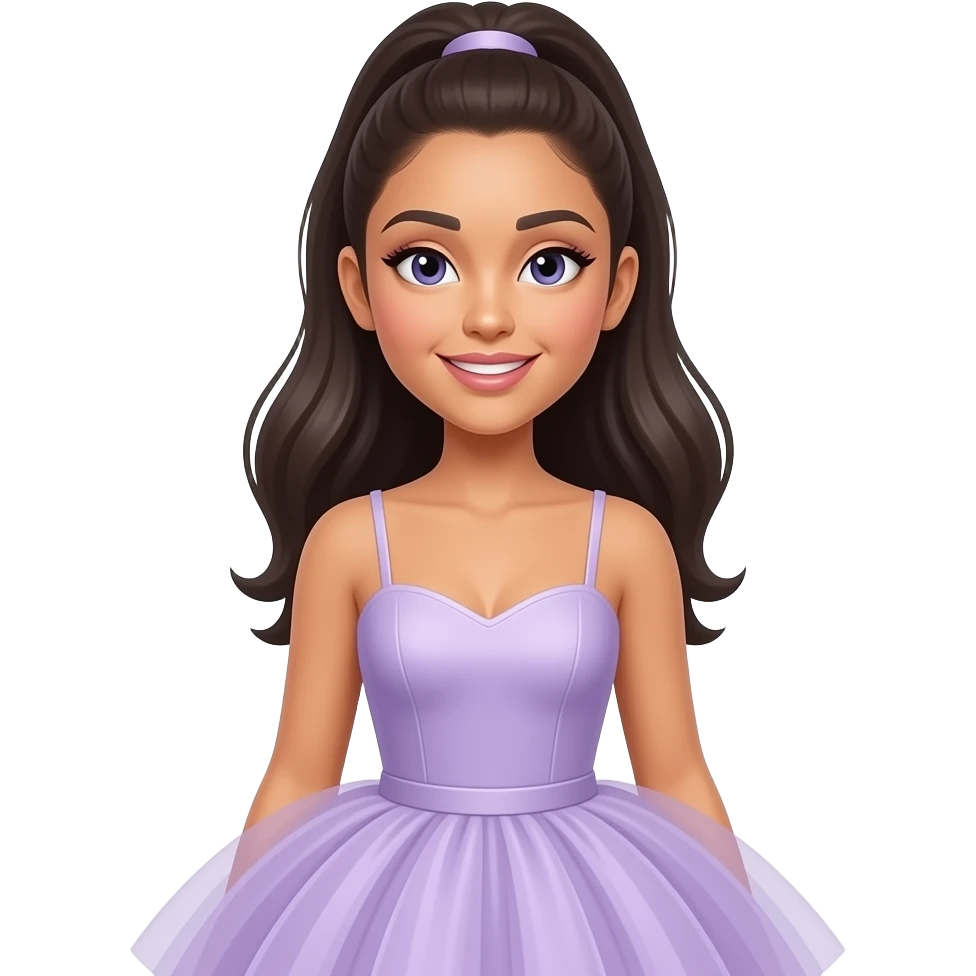 Ariana Grande wearing tutu emoji