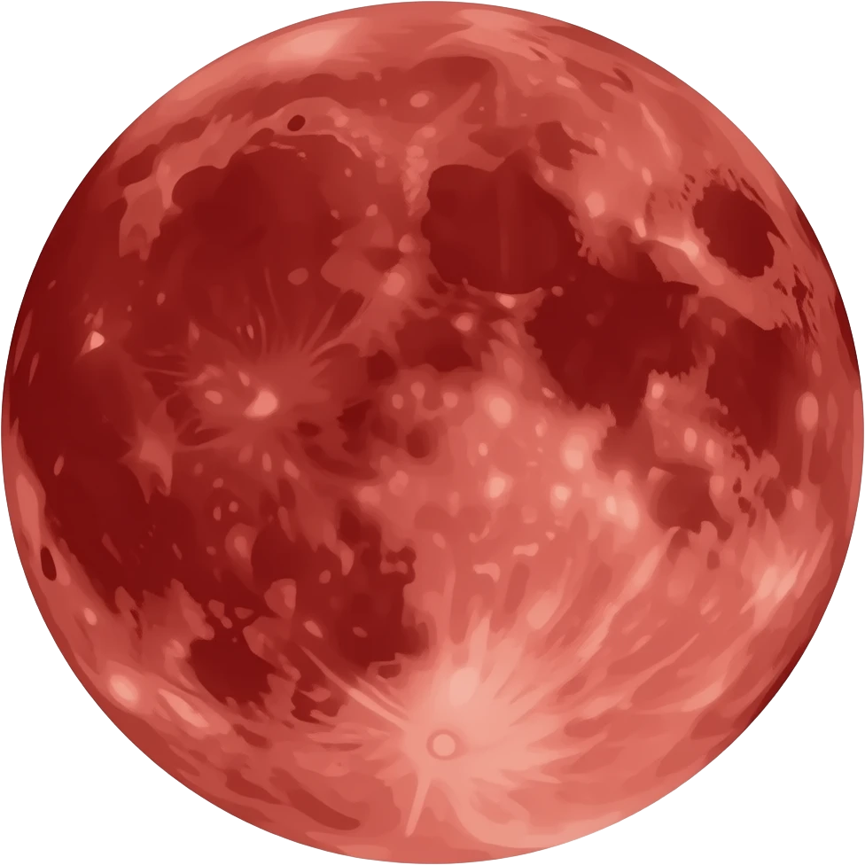 Red eclipse emoji