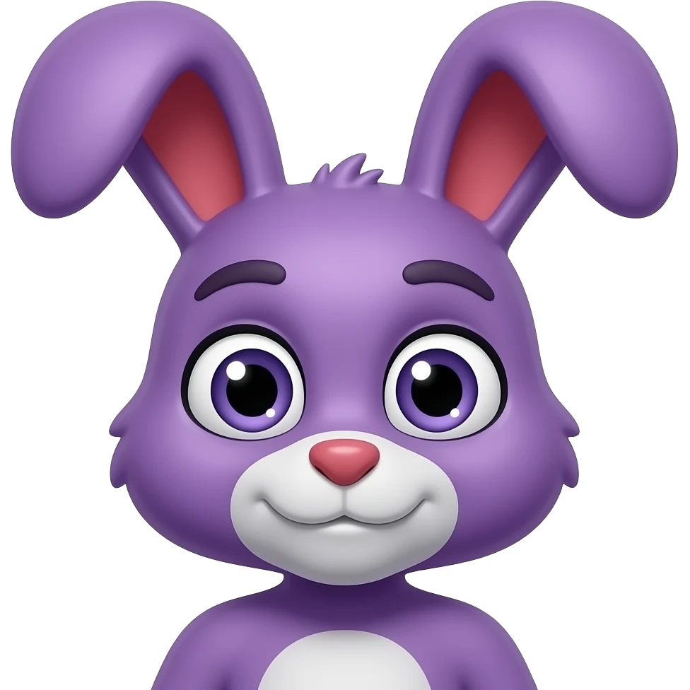 Bonnie from five nights at Freddy's animatronic purple emoji | AI Emoji ...