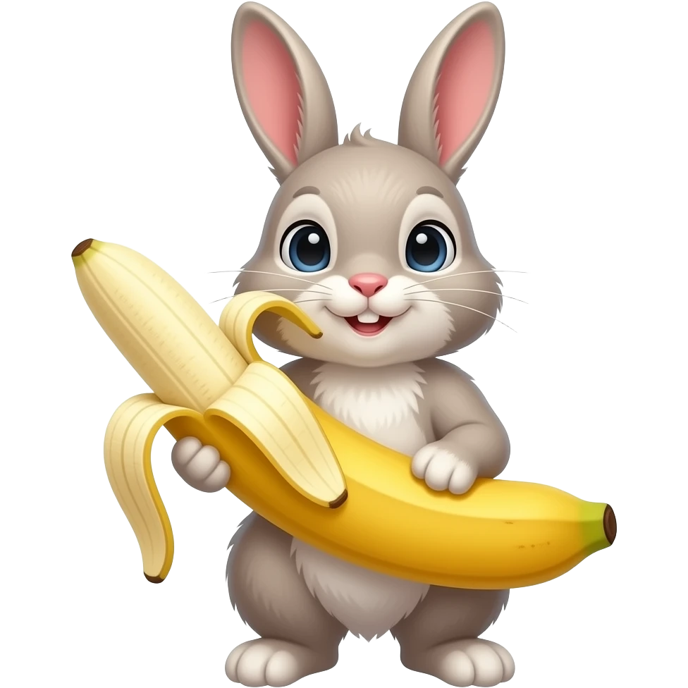 rabbit banana emoji
