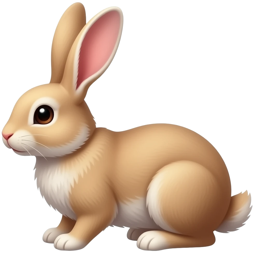Chinese zodiac realistic rabbit emoji
