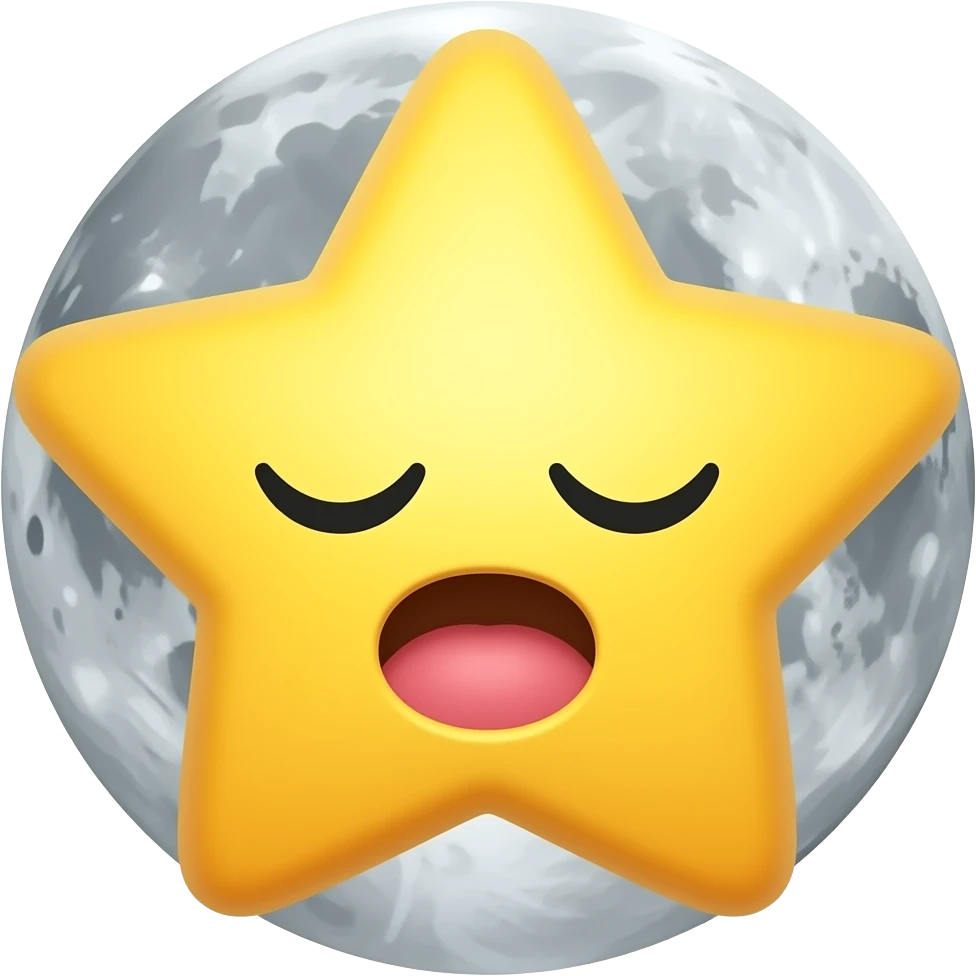 Sleepy Star and moon emoji