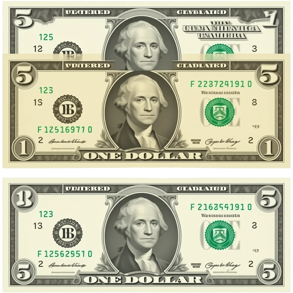 A five dollar bill, $5, Five Dollars, 5 dollars emoji