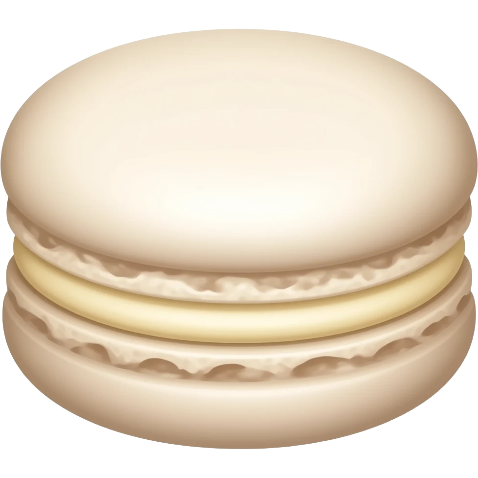 white  macaron emoji