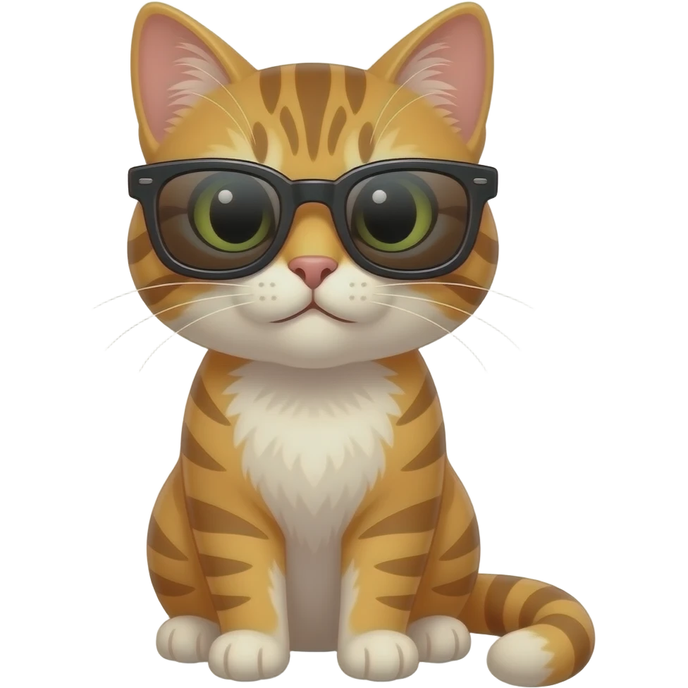 Cat wearing sunglasses emoji