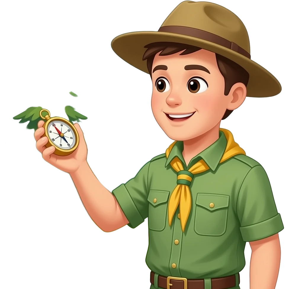 man scouts emoji