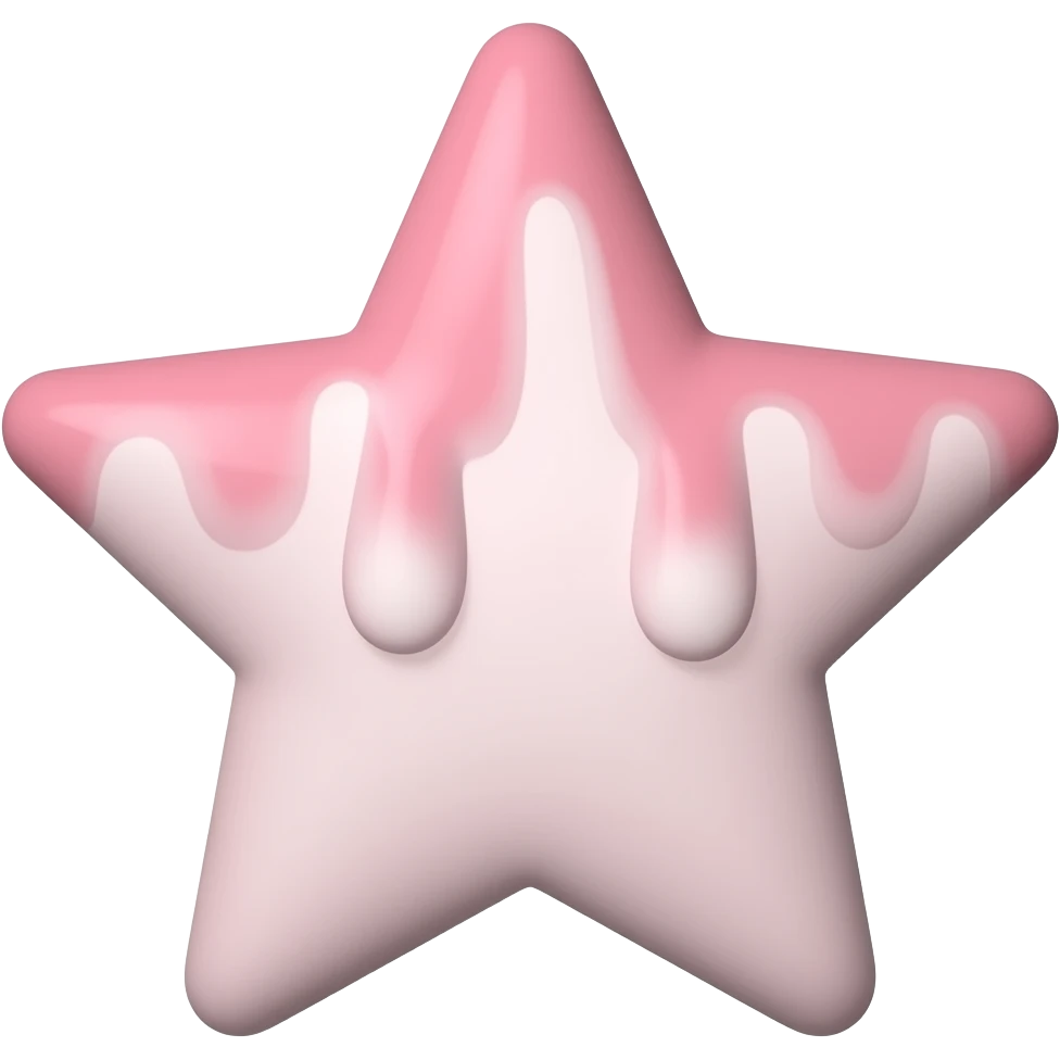 딸기우유색 별 emoji