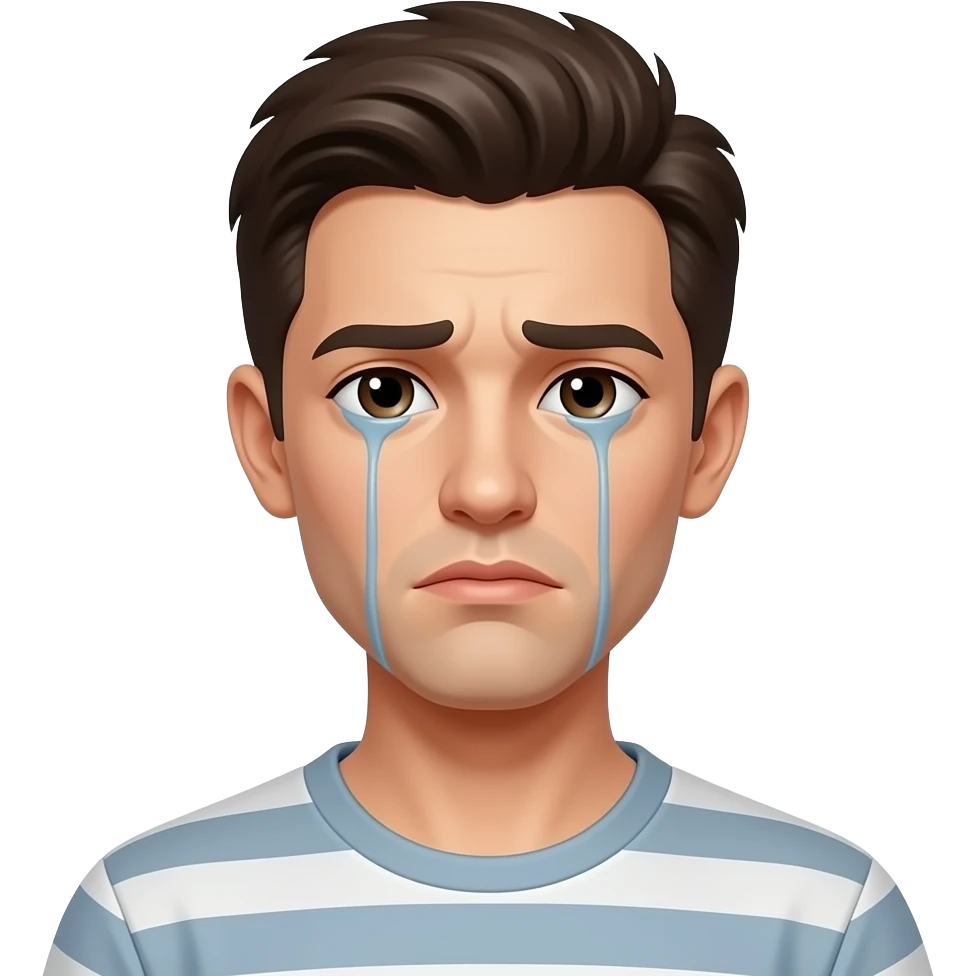 quiero crear un emoji melaconlico de esta imagen emoji