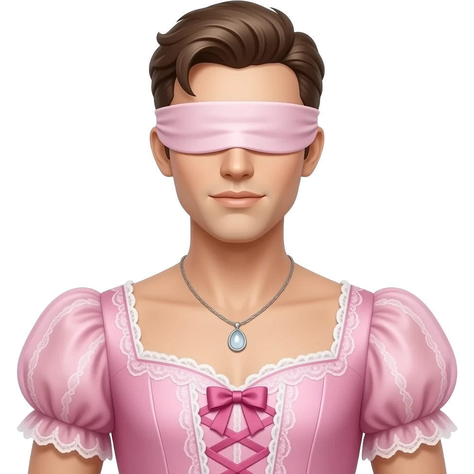 romantic dress guy mannequin blindfolded clothing doll emoji