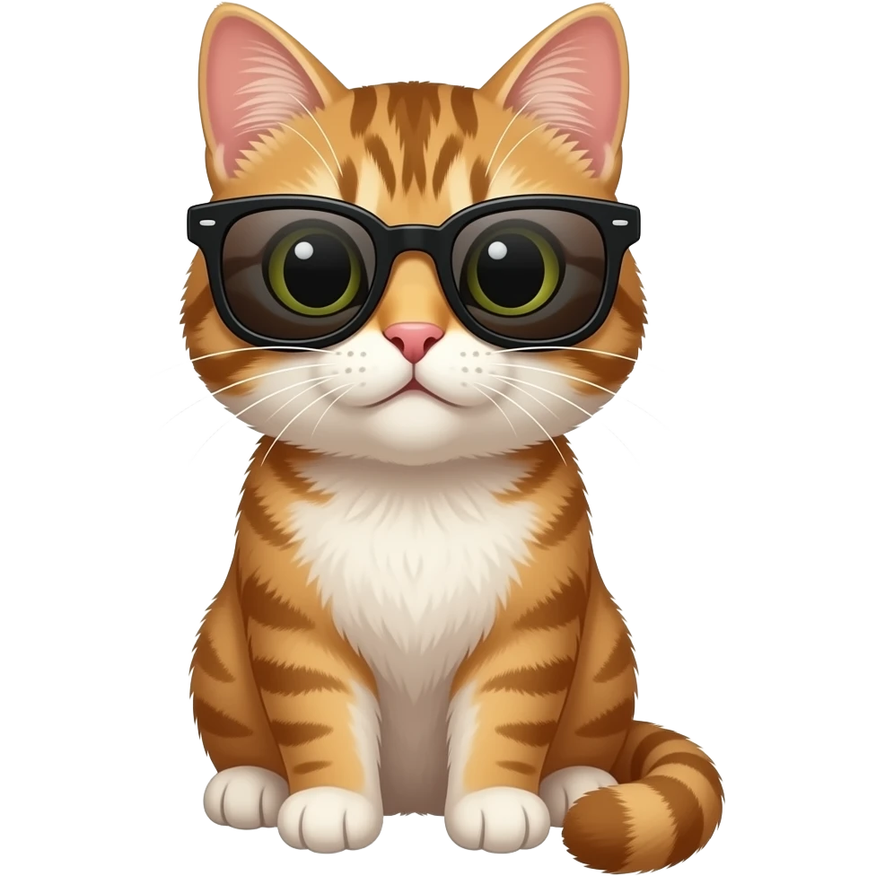 Cat wearing sunglasses emoji