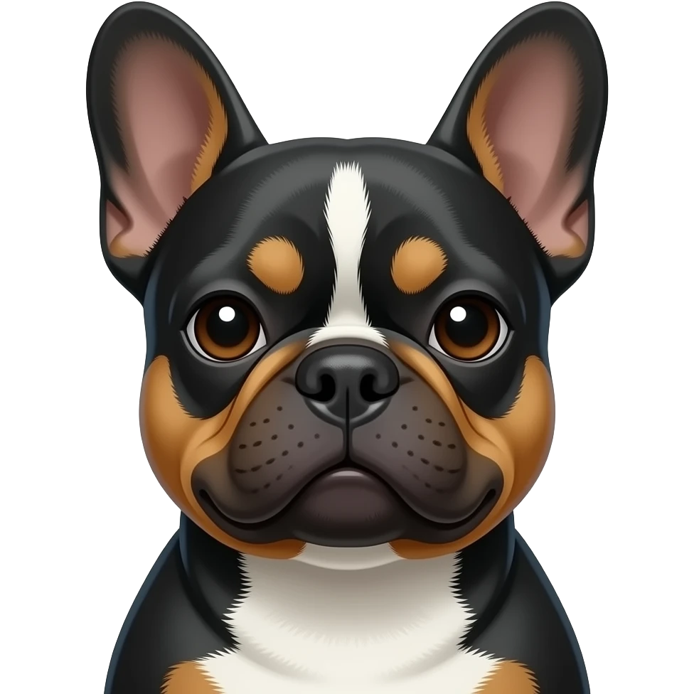 A FRENCHIE tri blue and Tan with Tan points emoji