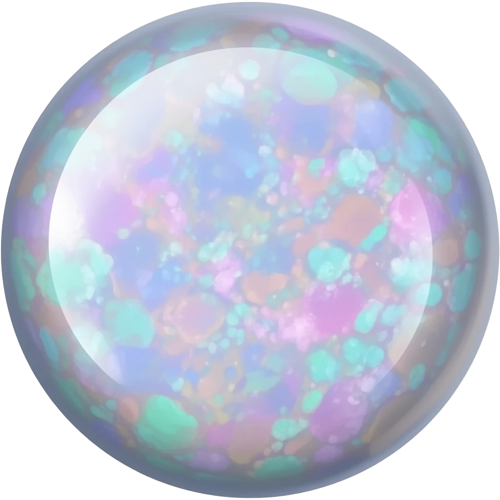 iridescent opal with flecks emoji