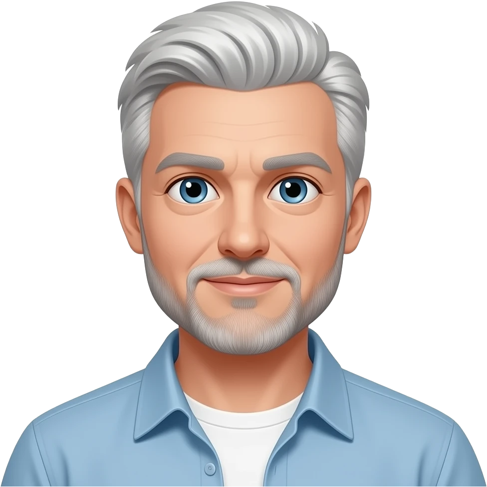 a cool white man with iphone emoji