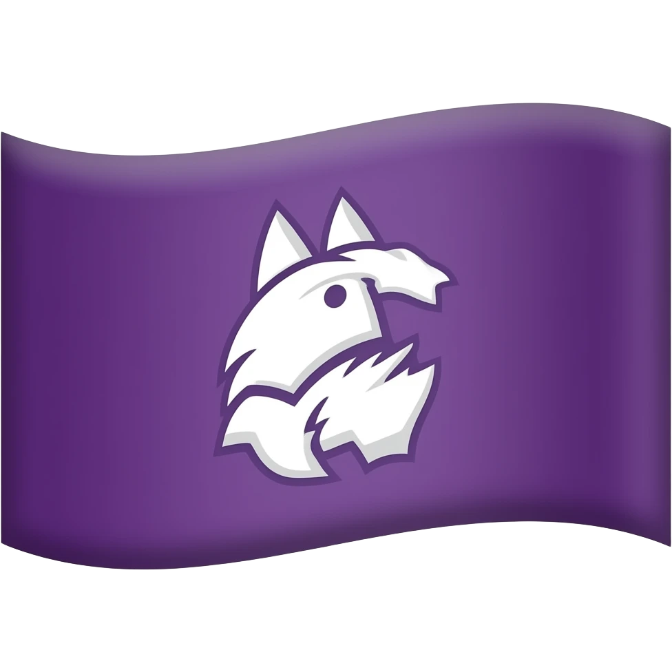 Northwestern logo flag emoji