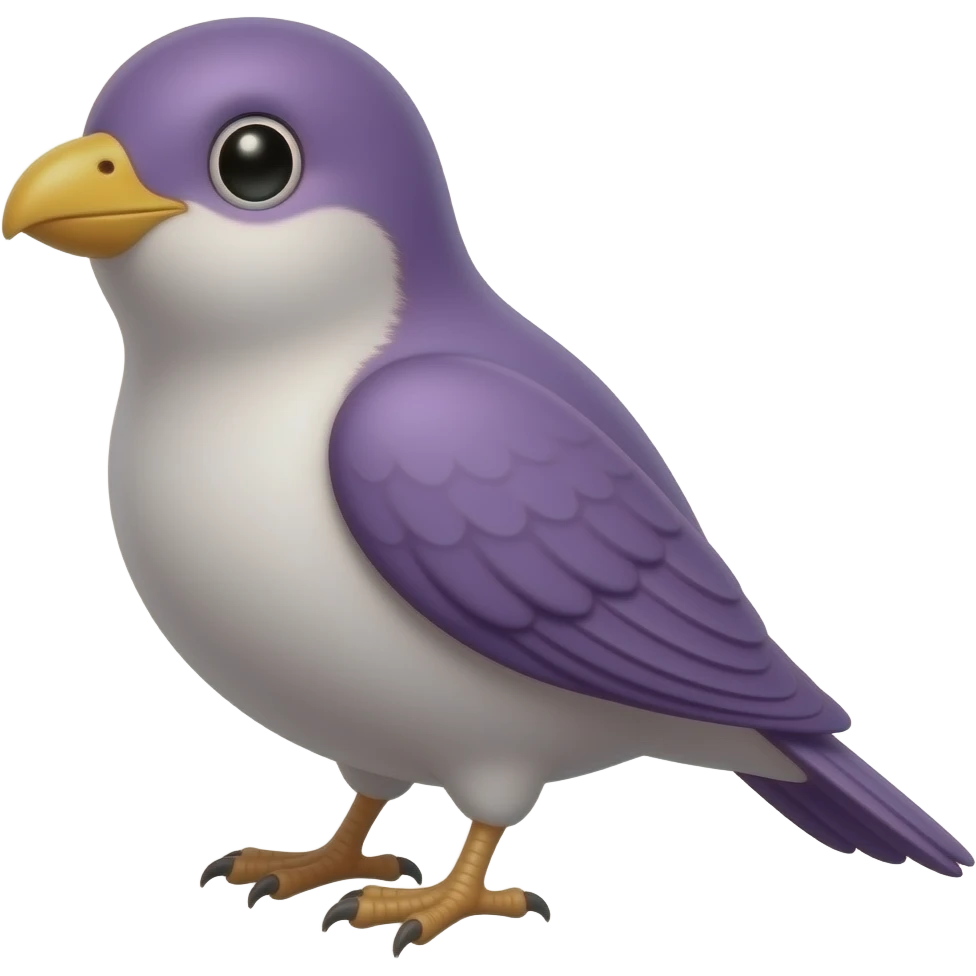 purple bird emoji