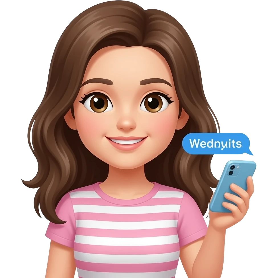 Girl message emoji