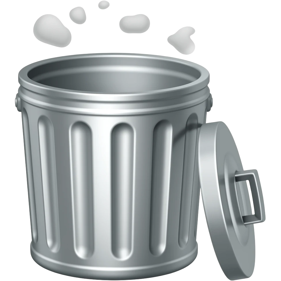 trashcan without lid emoji