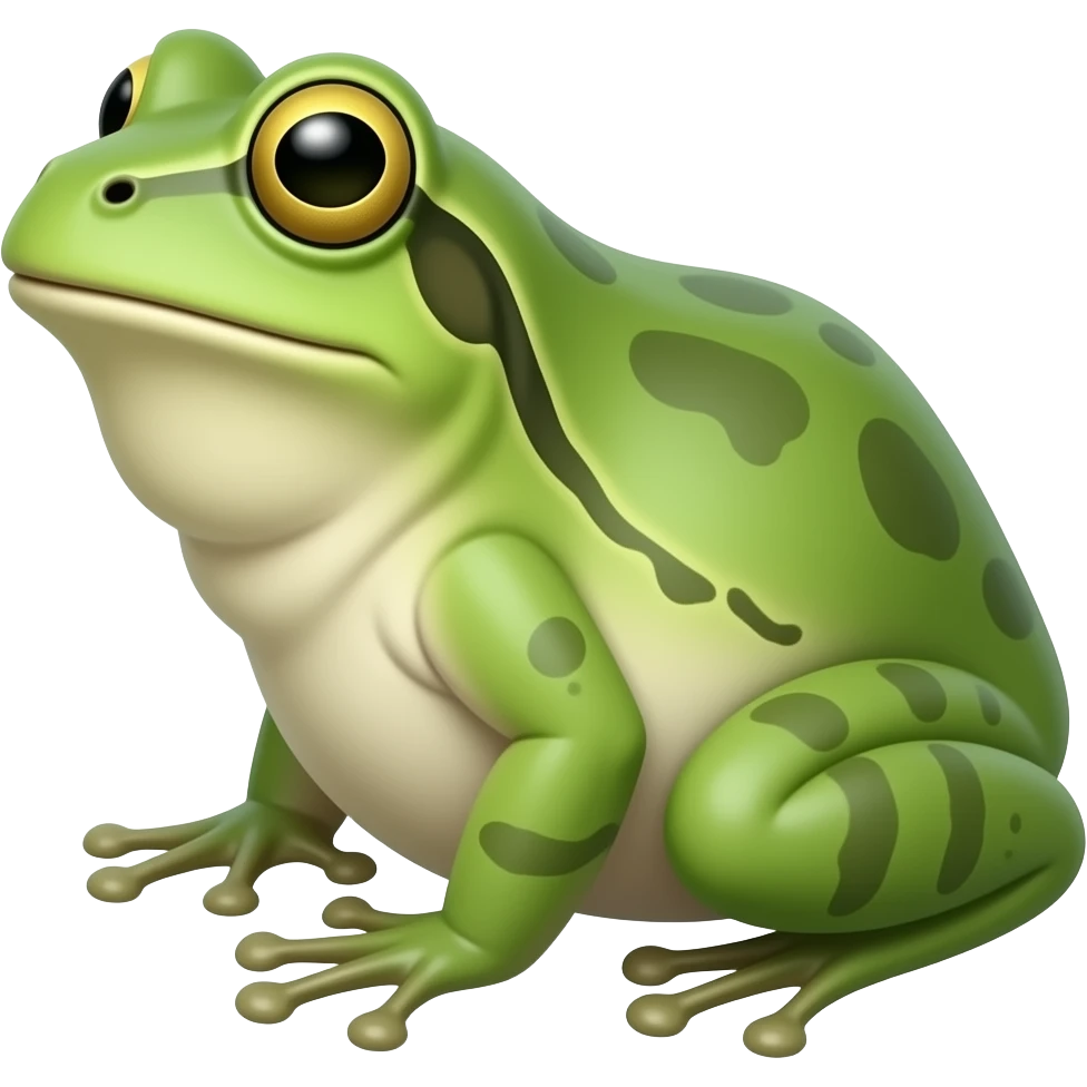 frog sideways emoji