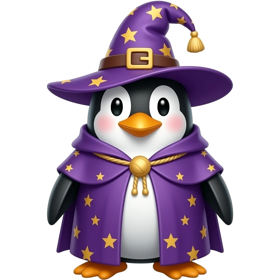 Penguin Wizard emoji