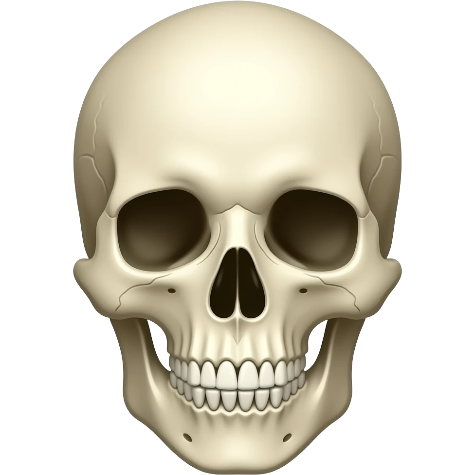 Skull face emoji