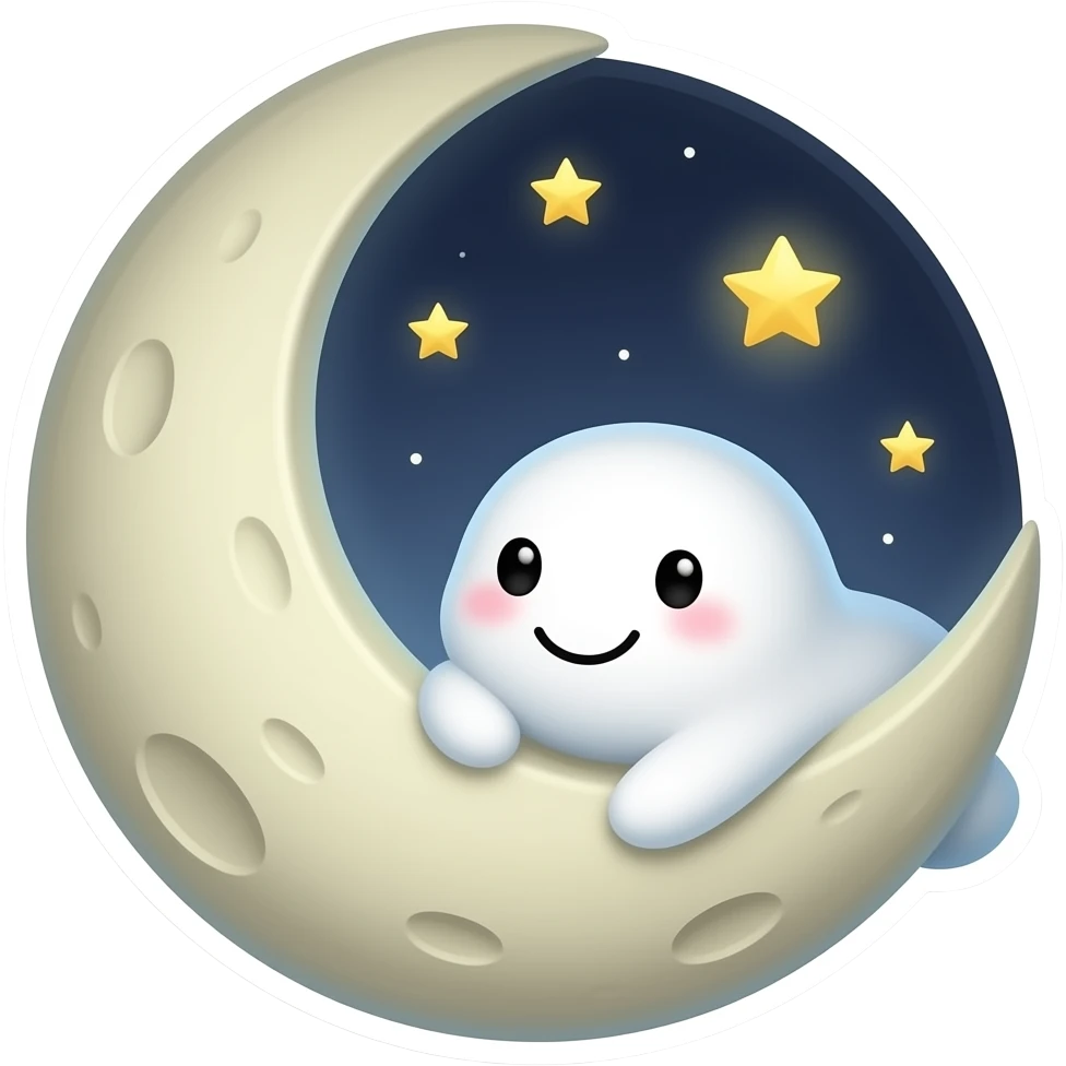 یه استیکر خیلی خیلی جذاب برا شب بخیر گفتن میخوام emoji