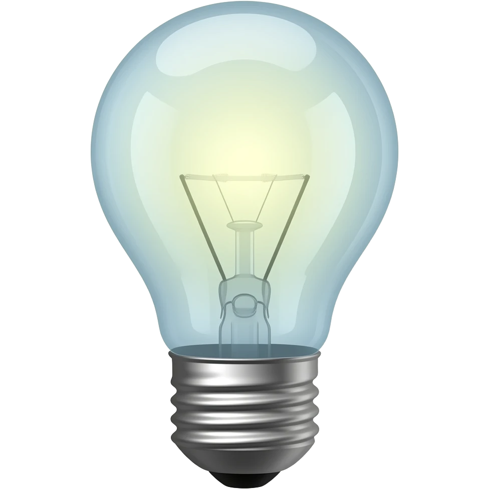 light bulb emoji
