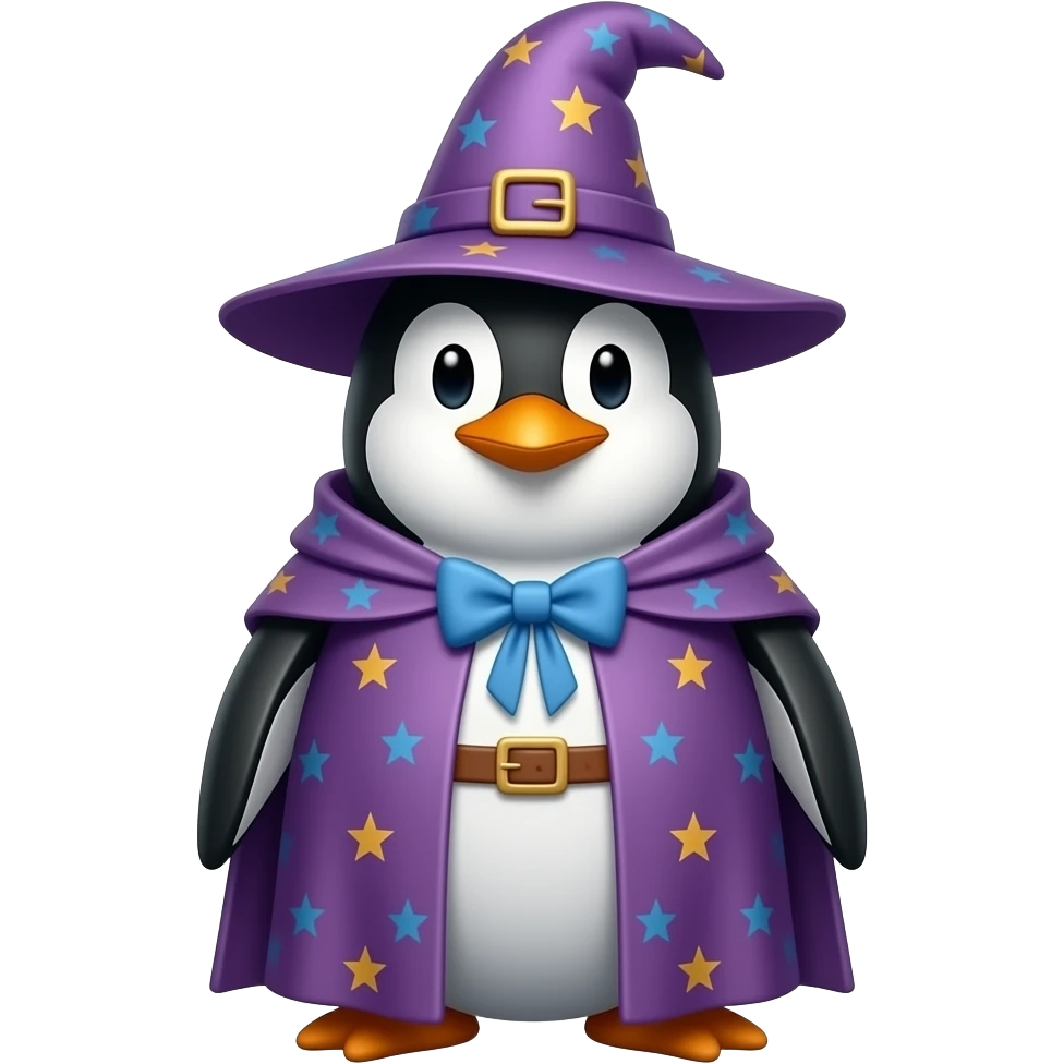 Penguin Wizard emoji