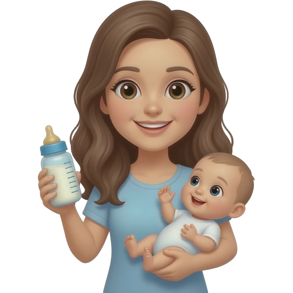 🙆‍♀️+🍼= emoji