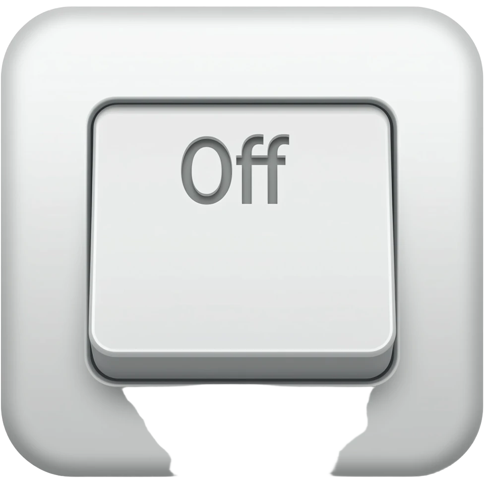 off switch light emoji