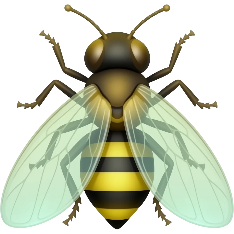 firefly, cartoonish, glowing emoji