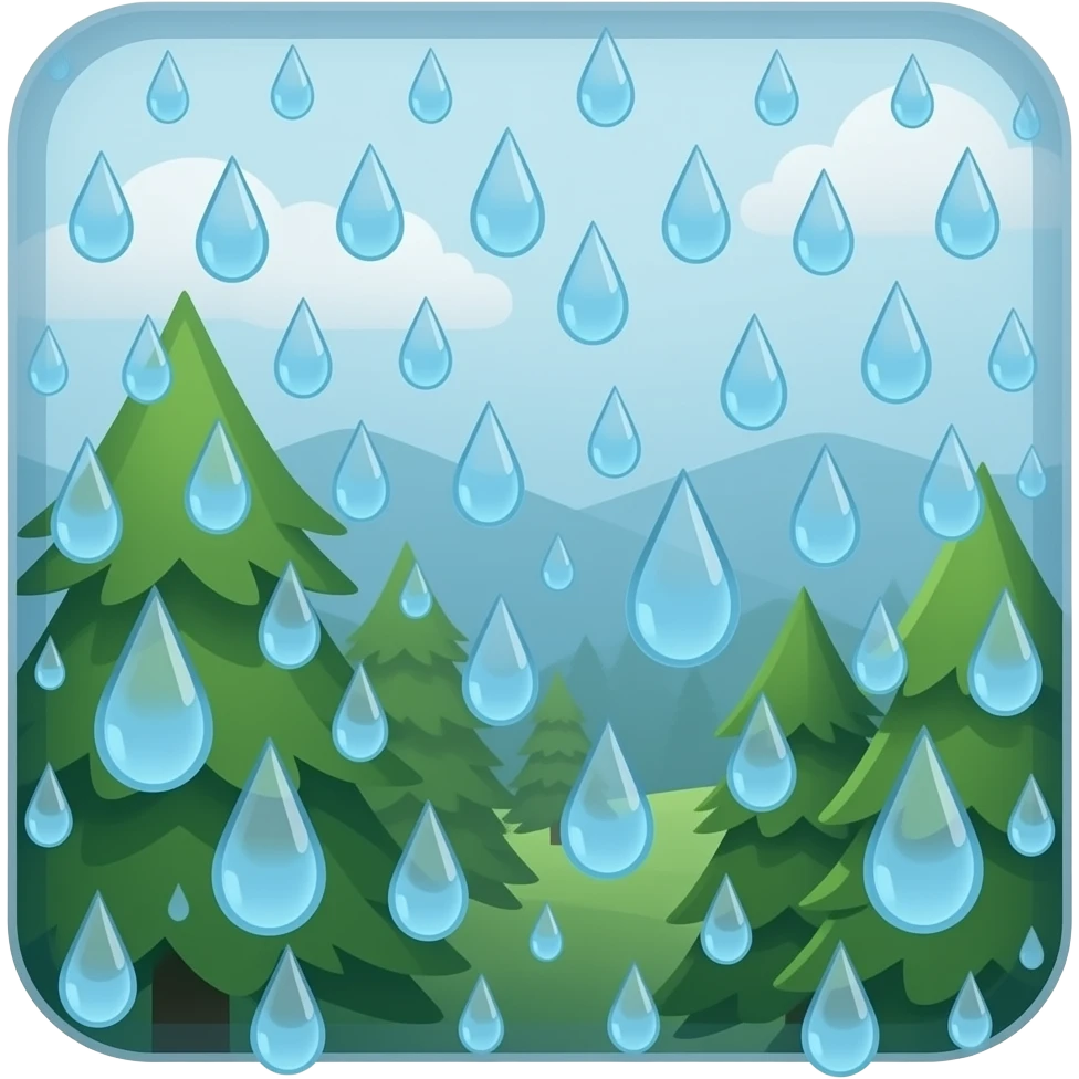rain emoji