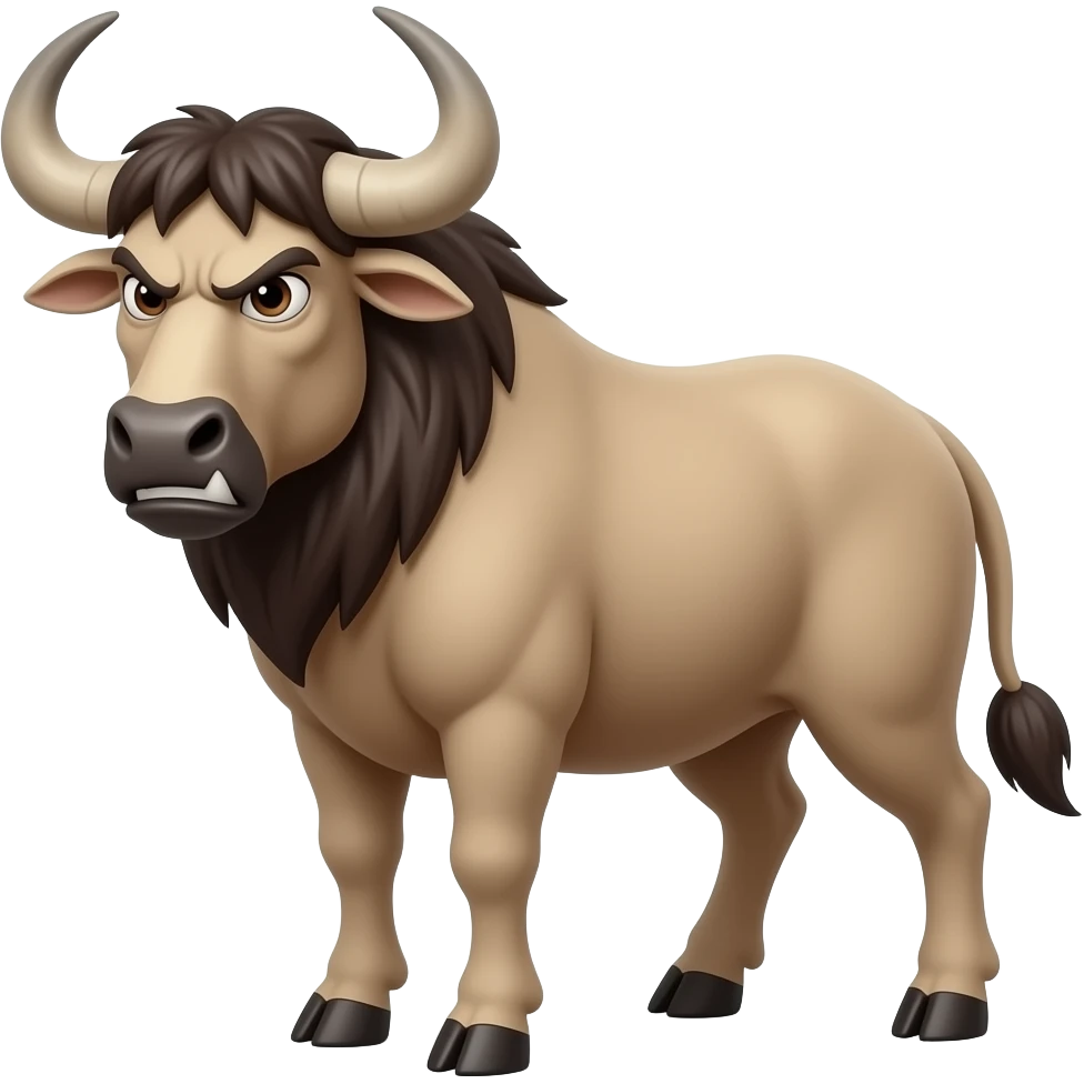 Gnu angry emoji