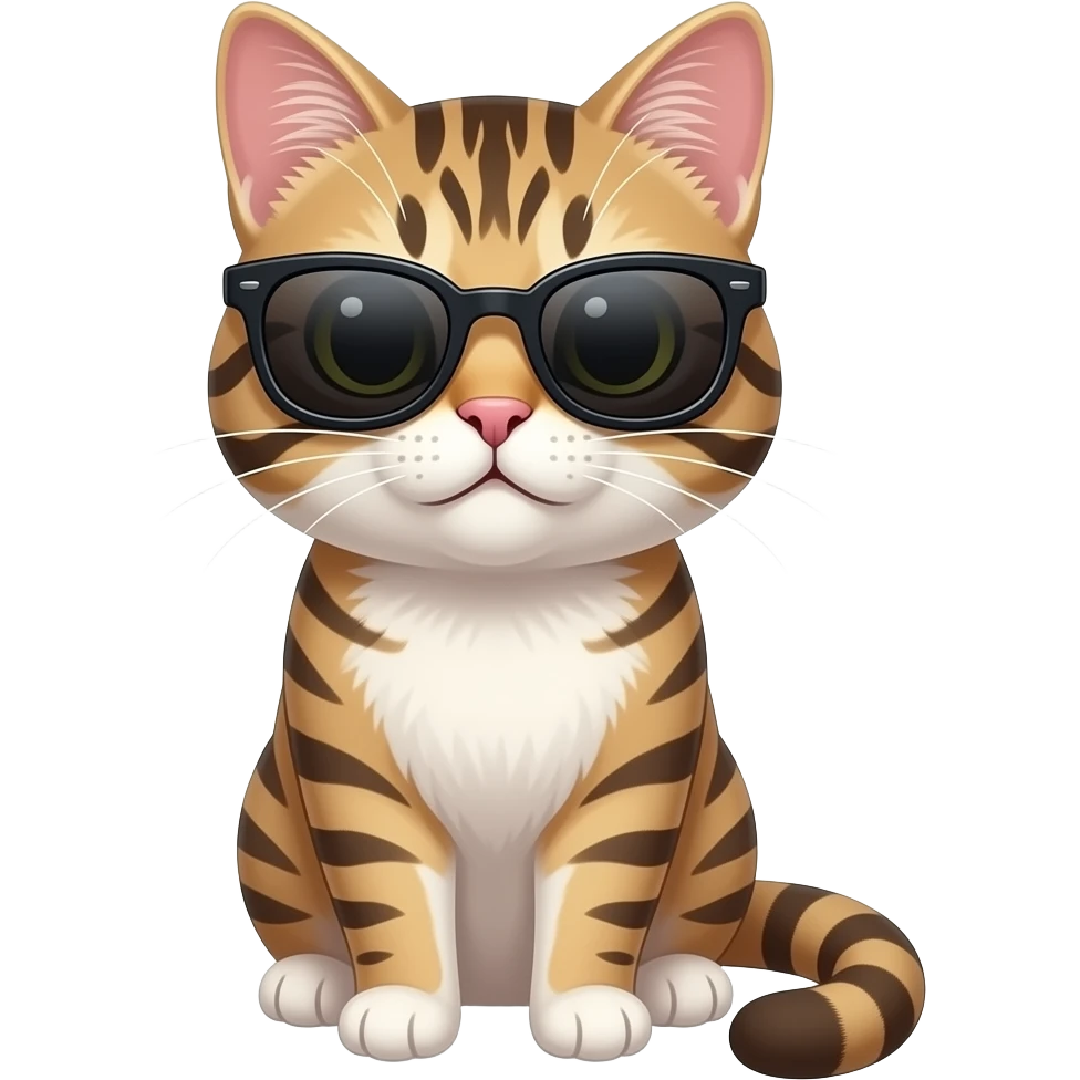 Cat wearing sunglasses emoji