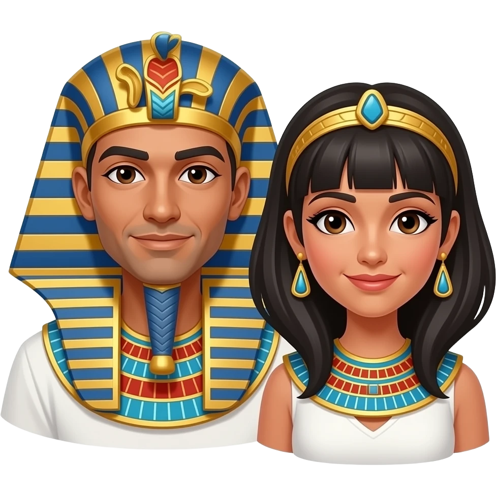 Egyptian man and woman emoji