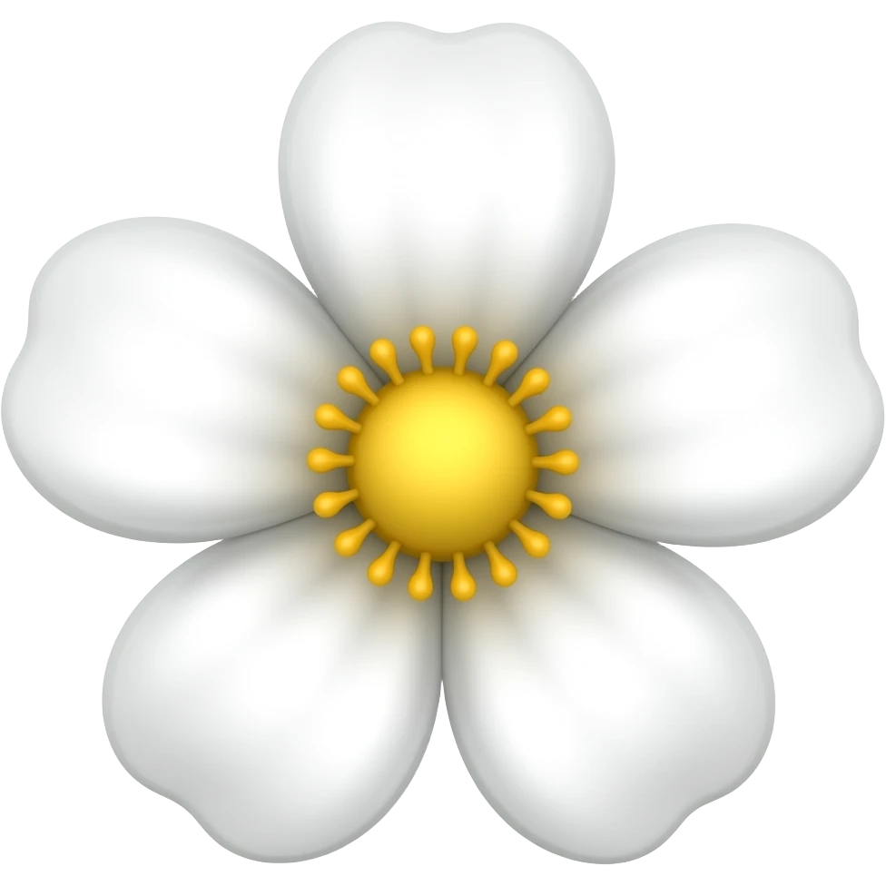 White flower emoji