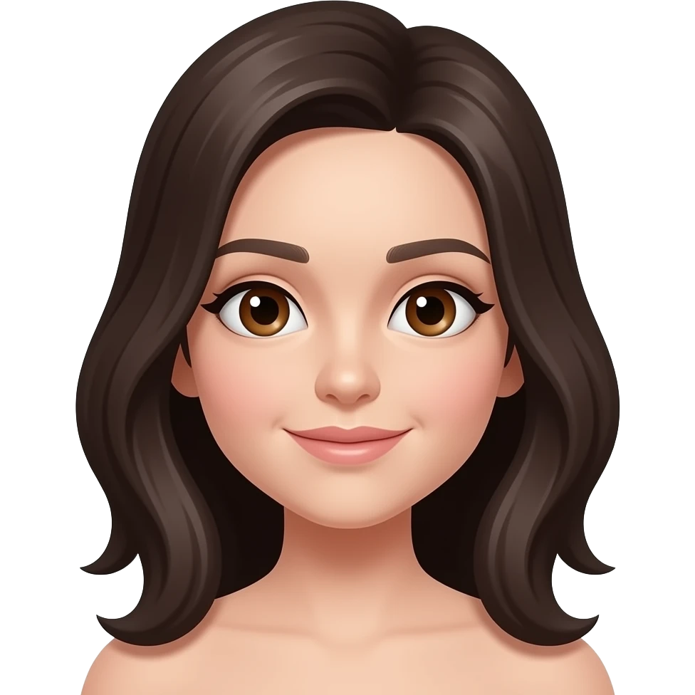 ri e ragazza mora con occhi marroni 💛 emoji