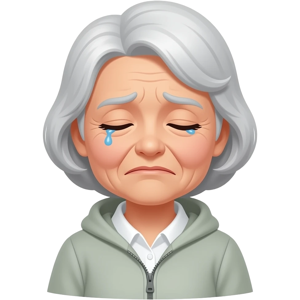 Grandma sighing emoji