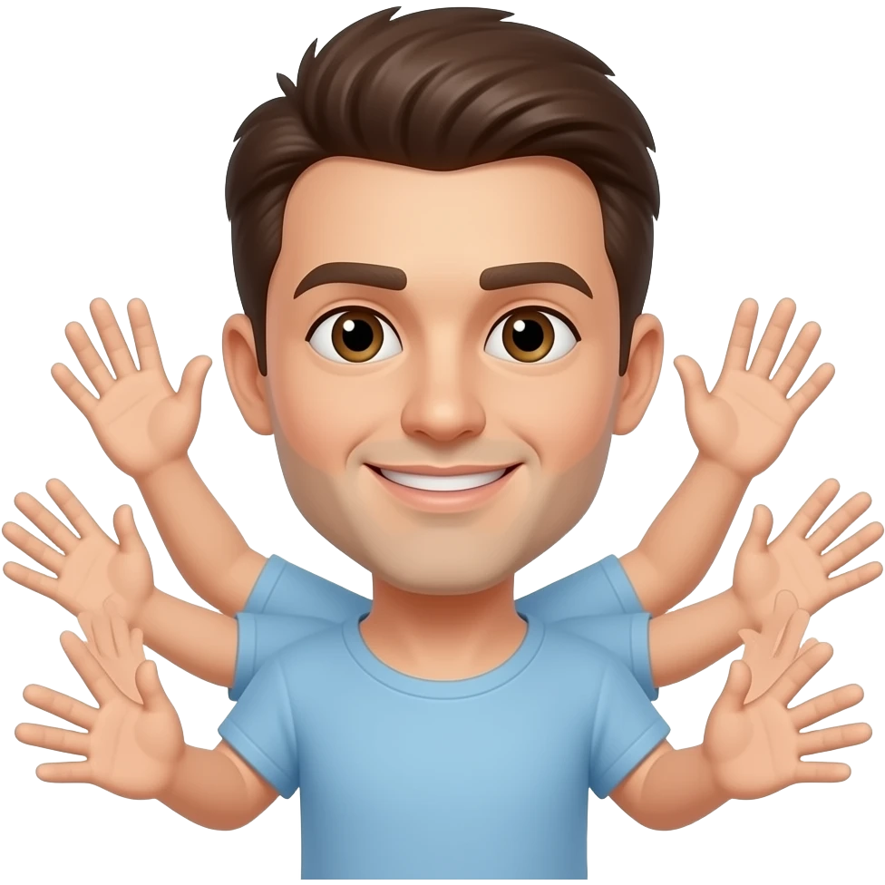 4 hand guy emoji
